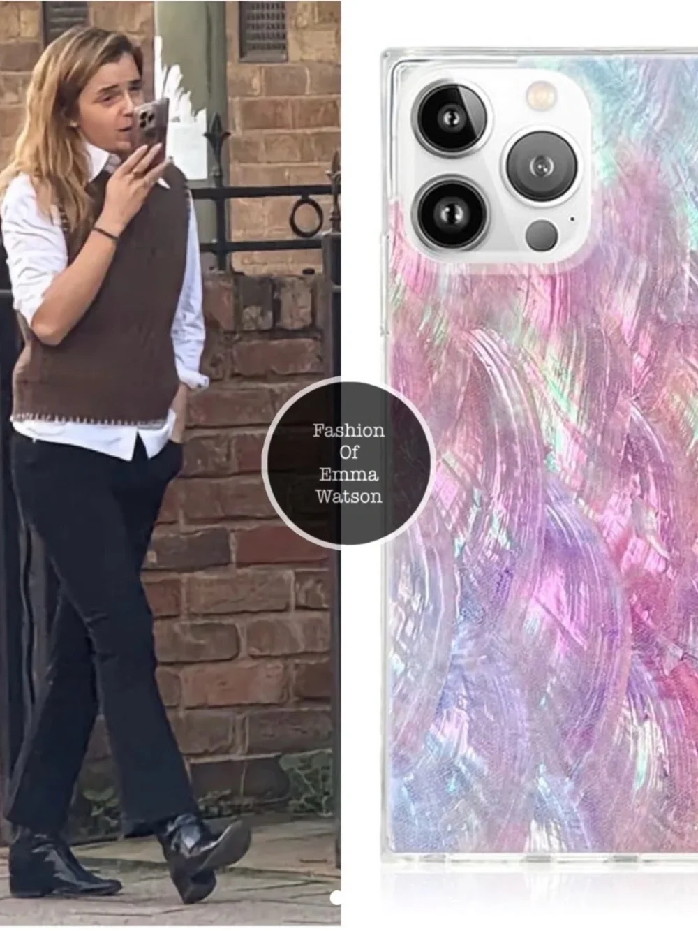 TAYLOR SWIFT & EMMA WATSON iphone 15 case ✨